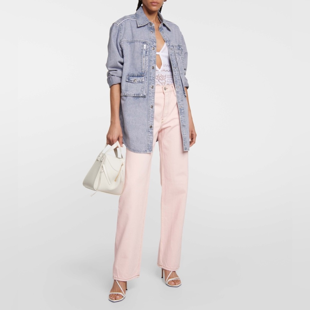 Re/Done - Loose Long Rigid Jeans Washed Pink Size 31